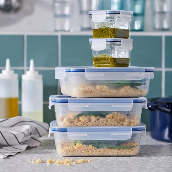 Food storage container airtight jar kitchen transparent storage jar multi-use storage box 460 ML