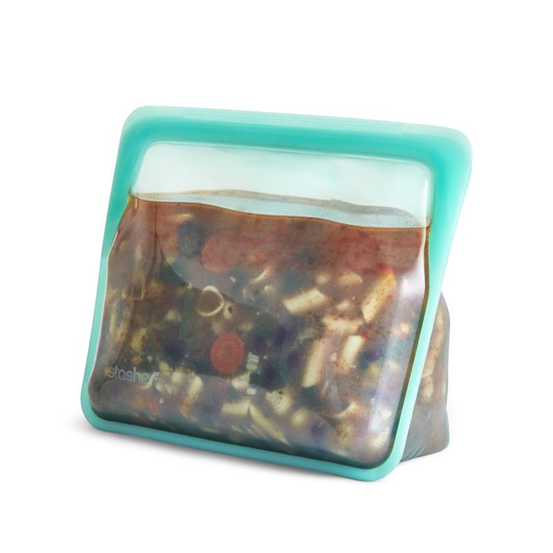 Stasher Stand-Up Silicone Bag - Aqua