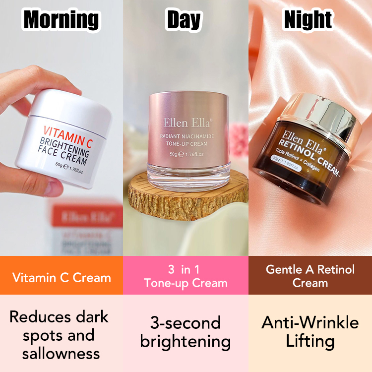 Retinol & Vit.C whitening cream combo