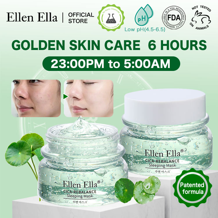 Ellen Ella Patented Centella Asiatica Cica-ReBalance Sleeping Mask
