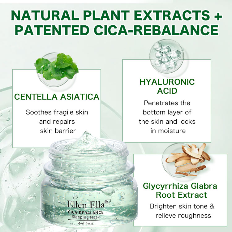 Ellen Ella Patented Centella Asiatica Cica-ReBalance Sleeping Mask