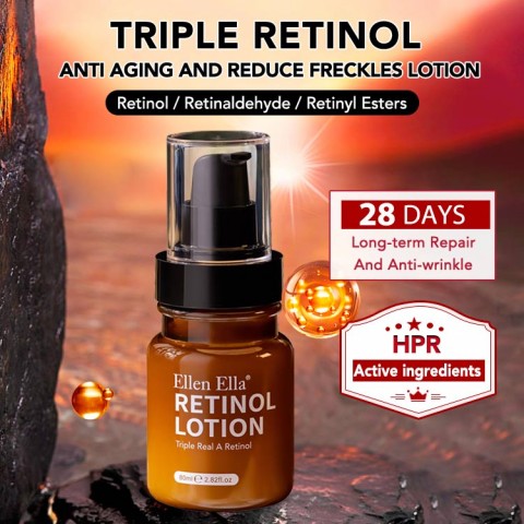 Triple Retinol Anti Aging and Reduce Freckles Lotion