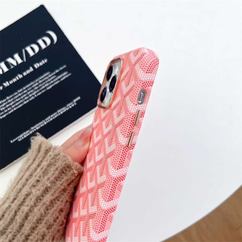 Goyard leather iphone outlet case