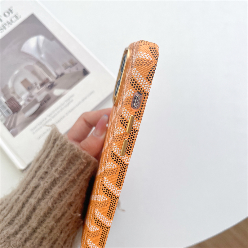 Green Goyard iPhone Case