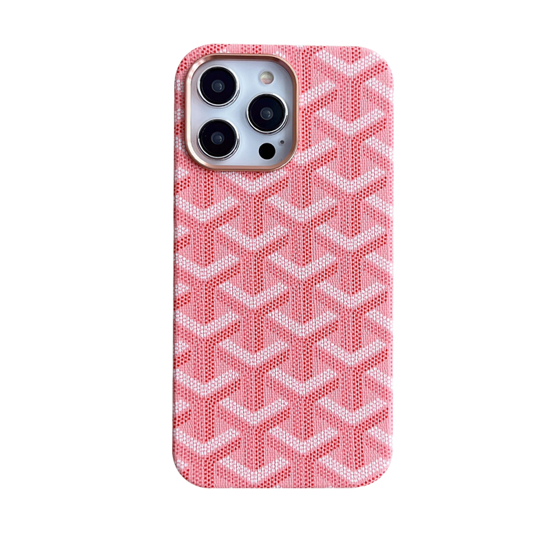 Pink Goyard iPhone Case (Magsafe)