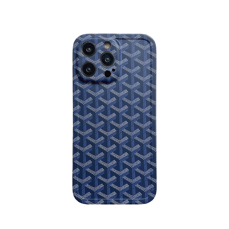 Blue Goyard iPhone Case