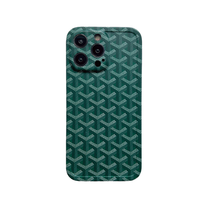 Green Goyard iPhone Case