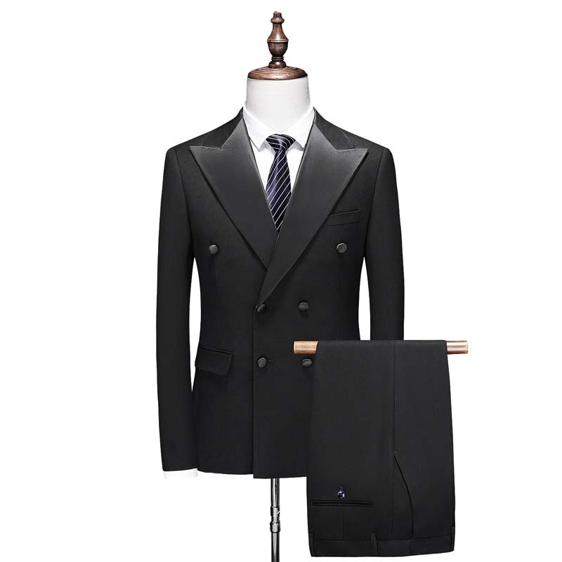 Nuevo traje de tres piezas cómodo para hombre en color liso
