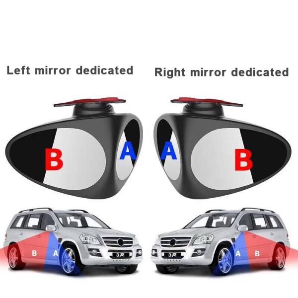 2 in 1 Car Blind Spot Mirror Wide Angle Mirror