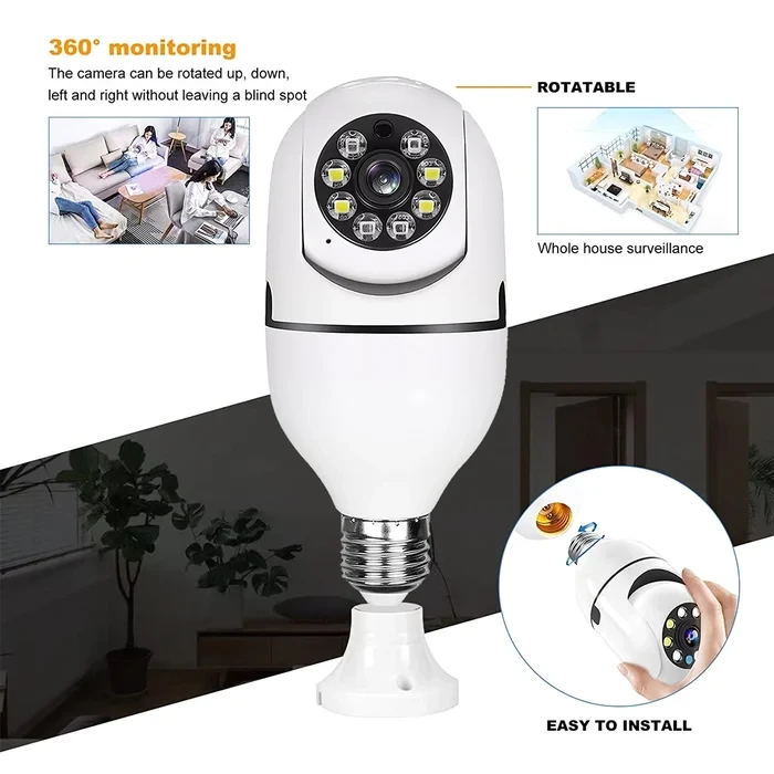 🔥Last Day Promotion 49% OFF🔥5G Wireless Wifi Light Bulb Security Camera