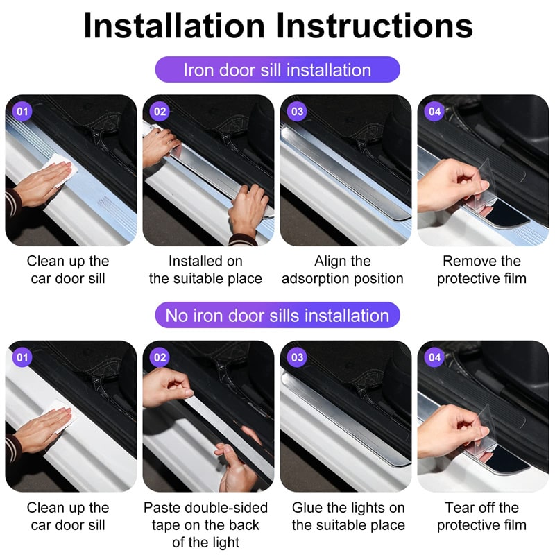 Car Door Sill Light logo For All Car Models