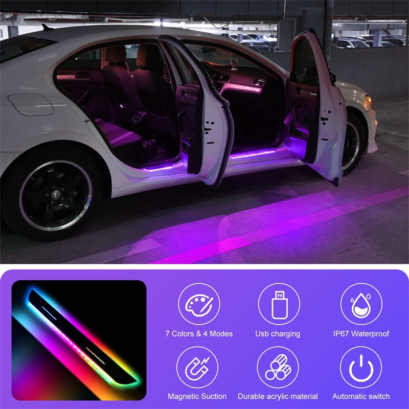 Car Door Sill Light logo For All Car Models