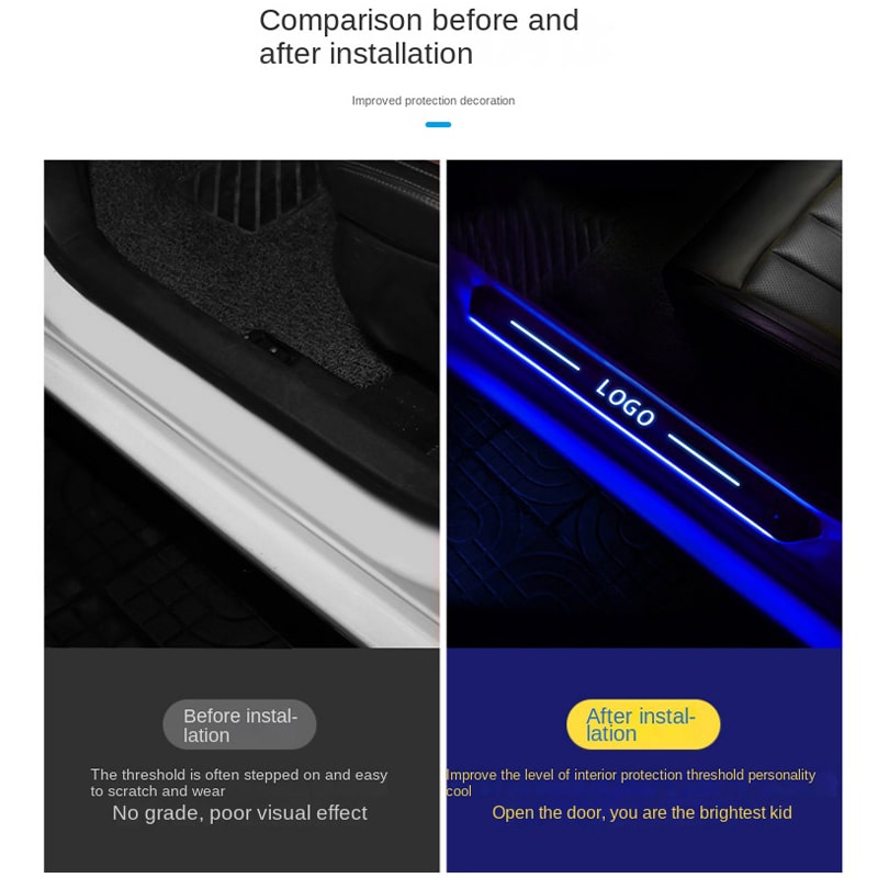 Car Door Sill Light logo For All Car Models