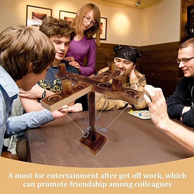 (🎯2023 HOT SALE- SAVE 48% OFF)Wooden Ring Hook Tossing Party Games(BUY 2 GET FREE SHIPPING)