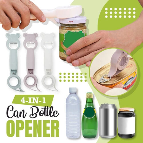 Multifunctional 4-in-1 Bottle Opener