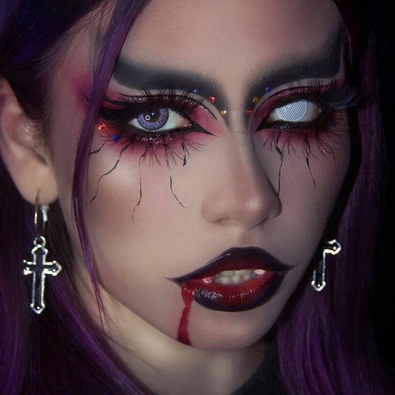 【Halloween&Cosplay】White Mesh-eveVeye