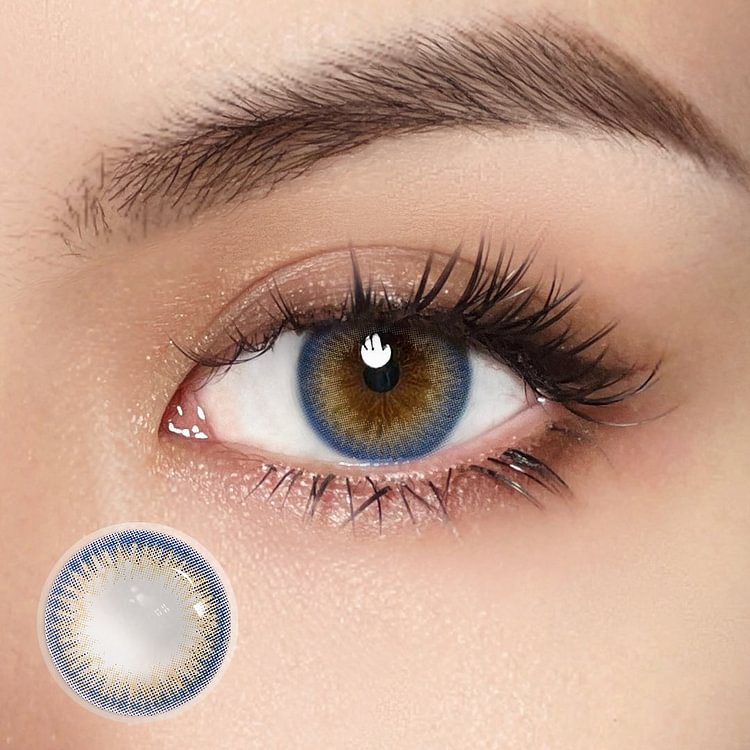 Rainbow Iris Blue | 1 Year [Prescription]-eveVeye