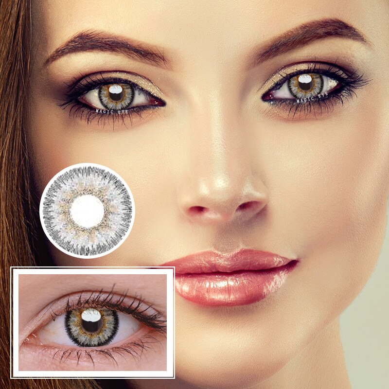 eveVeye Angel ICE Gray Prescription Contact Lenses