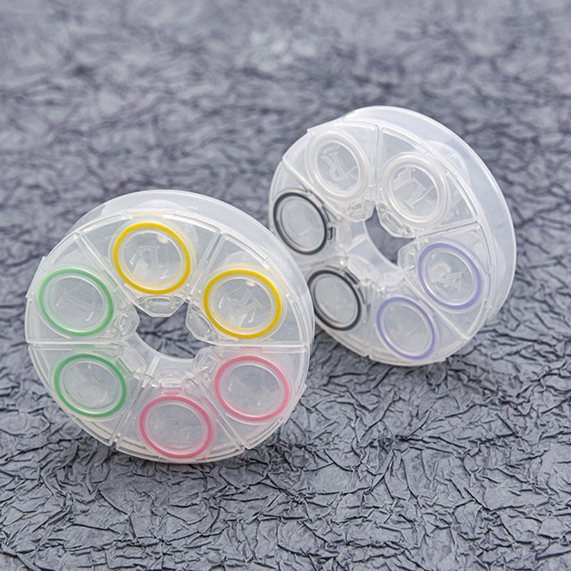3 Pair Round box Contact Case-eveVeye