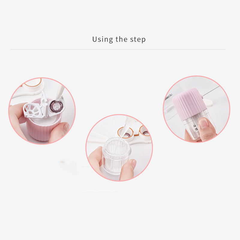Cartoon Cactus Contact Lens Washer Ultrasonic Stretch Cleaner-eveVeye