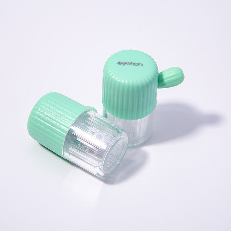 Cartoon Cactus Contact Lens Washer Ultrasonic Stretch Cleaner-everylenses