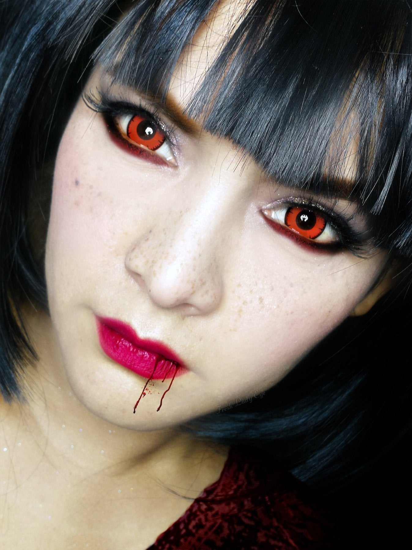 【Halloween&Cosplay】BREAKING DAWN Red Black-everylenses