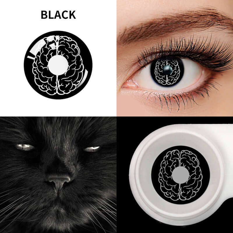 【New】Einstein Black| 1 Year-everylenses