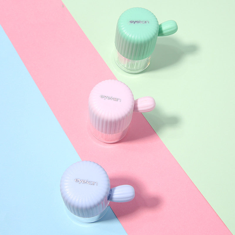 Cartoon Cactus Contact Lens Washer Ultrasonic Stretch Cleaner-everylenses
