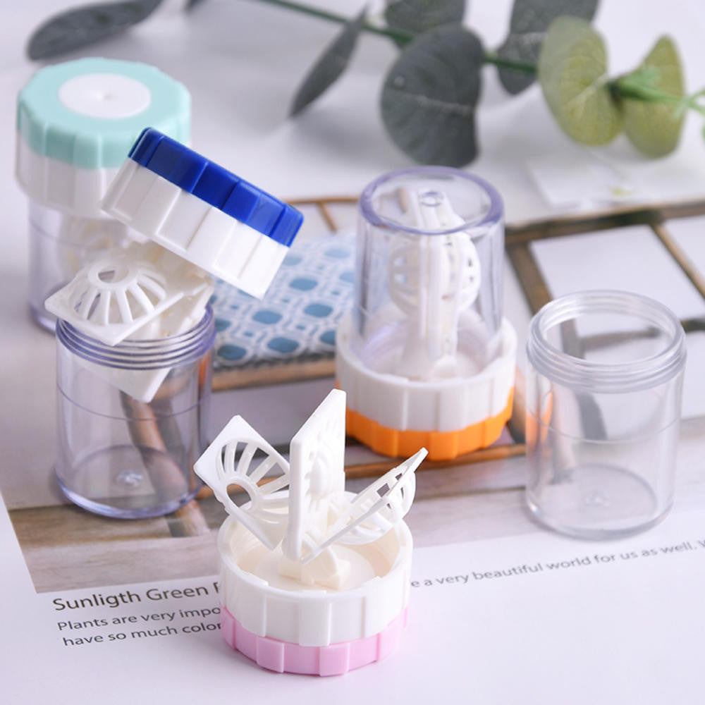 Manual Rotation Contact Lens Cleaner Lenses Cleaning Tools-everylenses