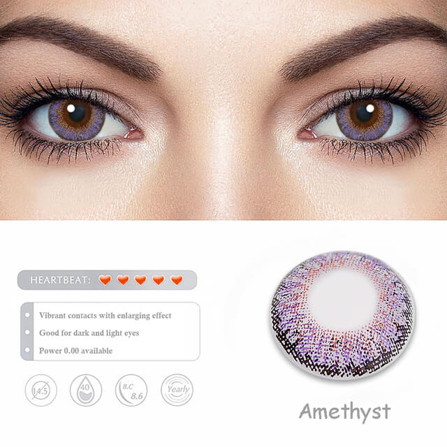 Three Tone Amethyst | 1 Year-everylenses