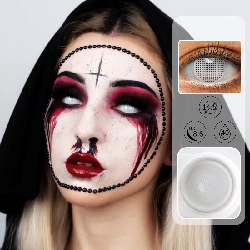 【Halloween&Cosplay】White Mesh-everylenses
