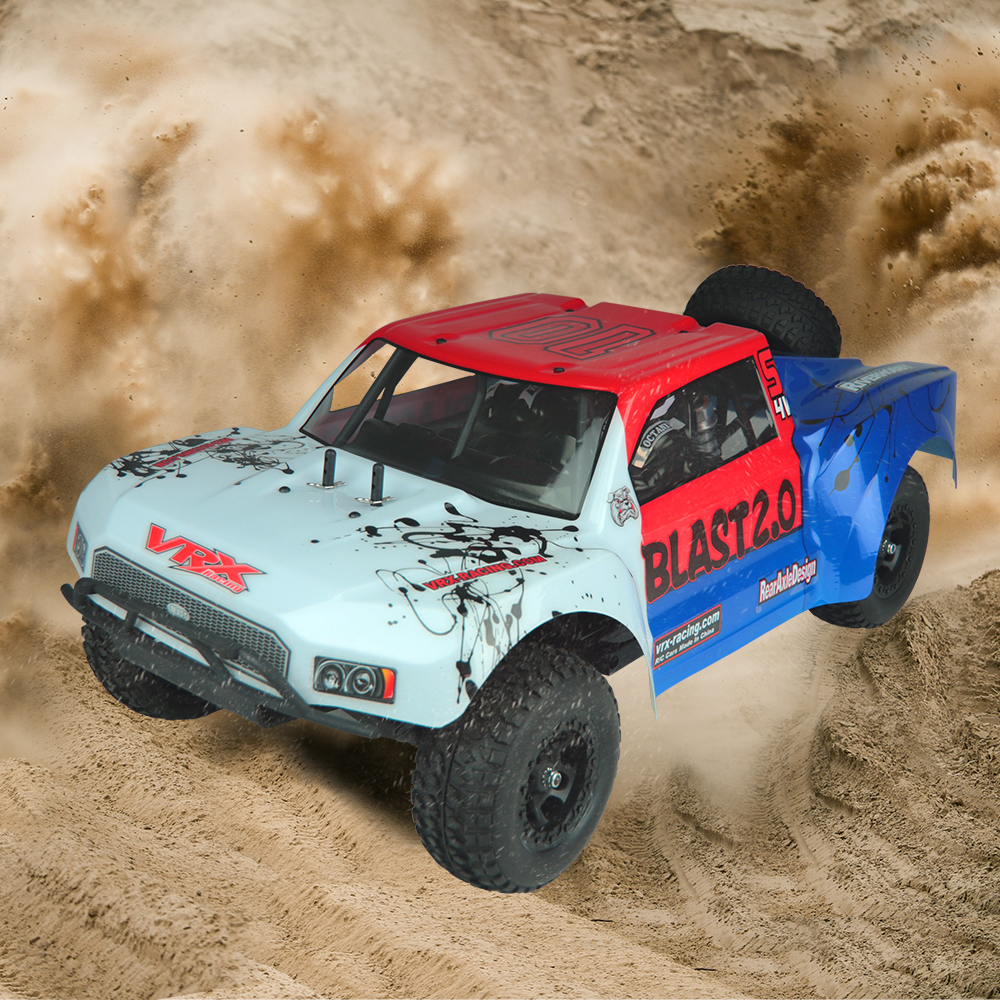Vrx racing 1/10th 4X4 off road brushless rc short course truck for adults