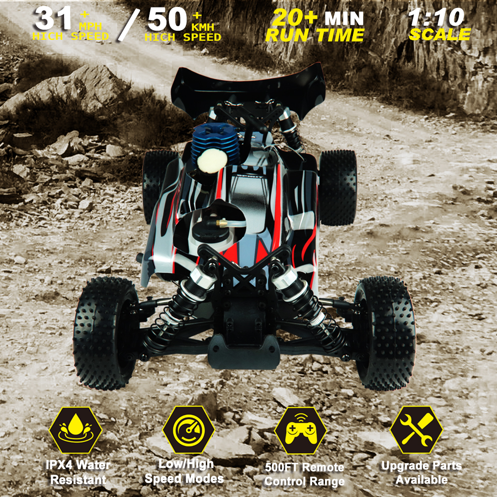 nitro powered rc cars 1 10 scale rc 4x4 for adults