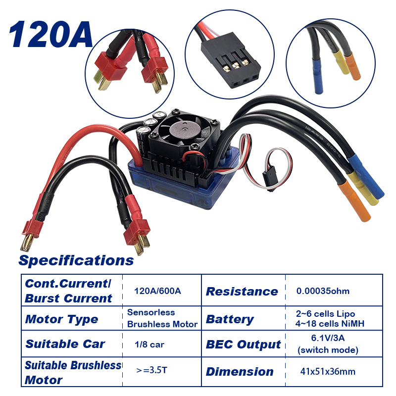 factory direct brushless ESC for rc auto