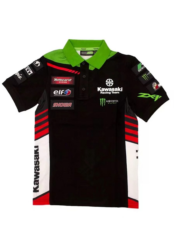 2023 black green racing suit shirt size S-5XL