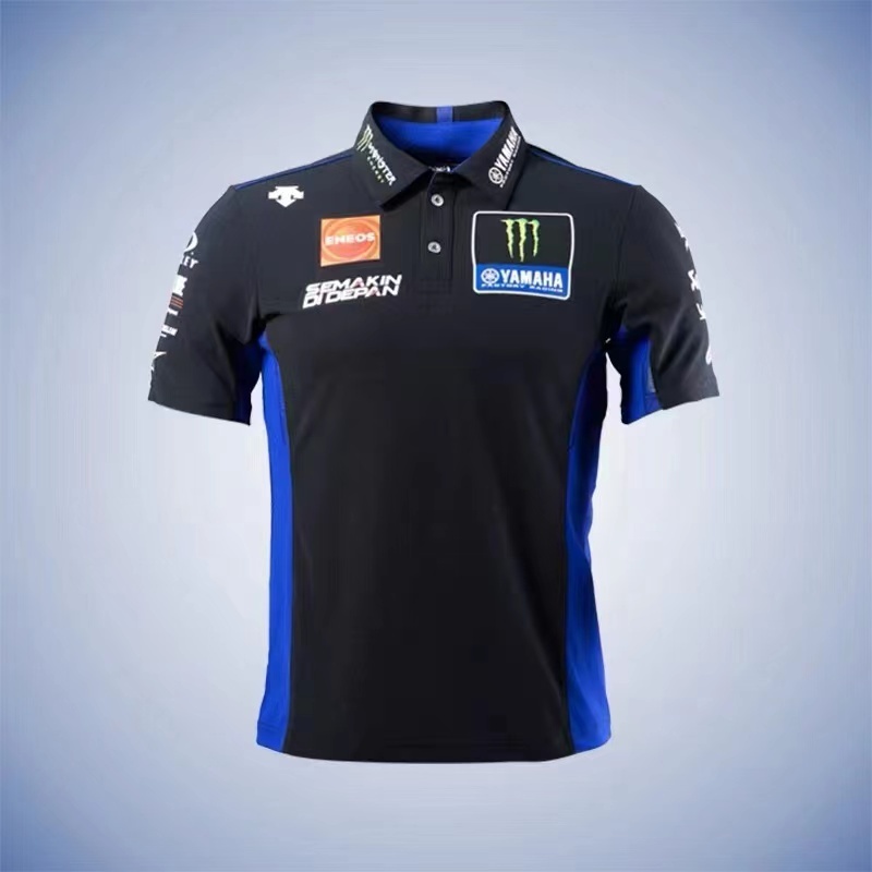 2023 motorcycle Oni claw blue racing suit Polo shirt size S-5XL
