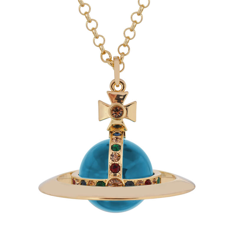 30MM Saturn Limited Color Classic Necklace