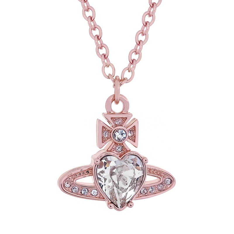  Heart-shaped  Diamond Necklace