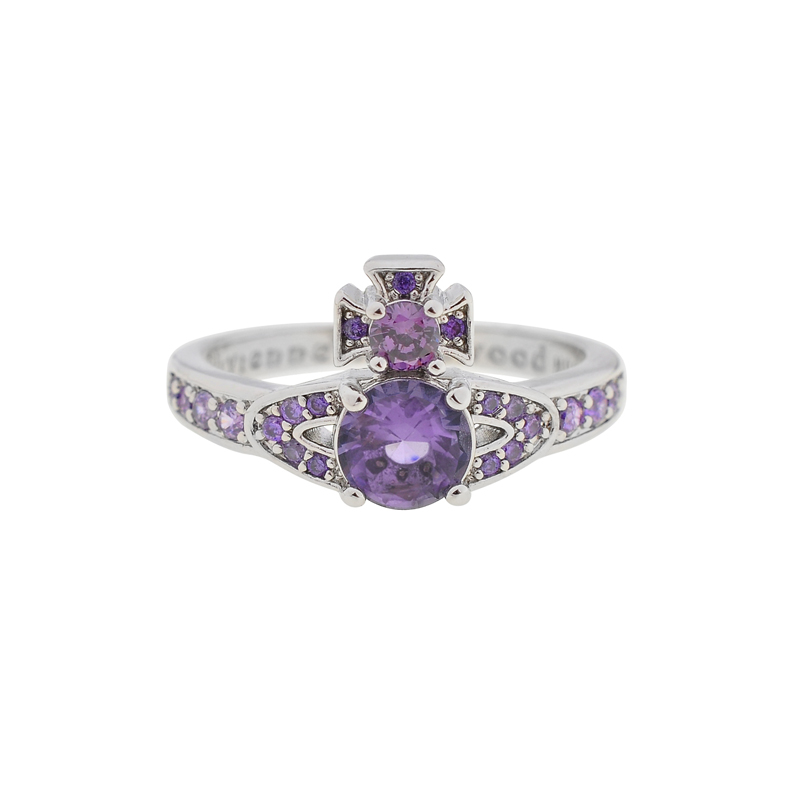 Full set of orbital zirconium Stone Ring