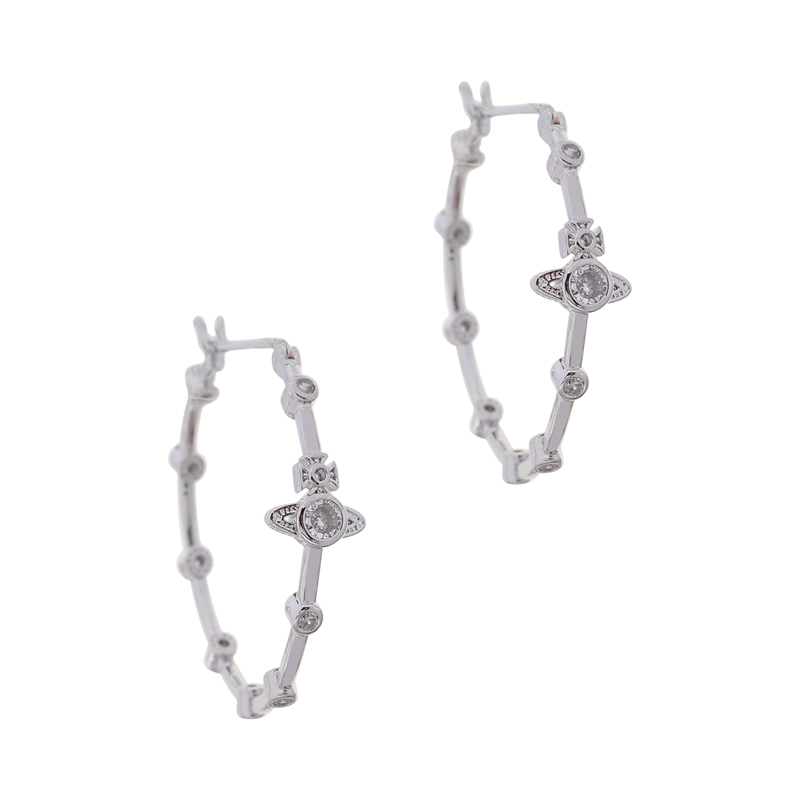 multi-drill bamboo knotted small star earrings