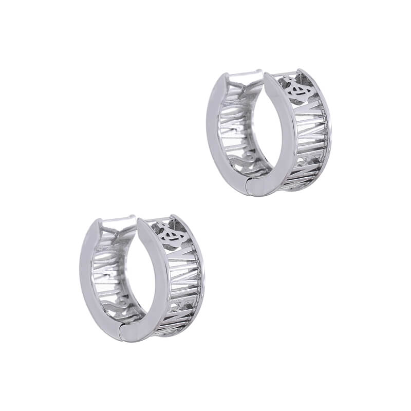 WESTMINSTER Line letter earrings