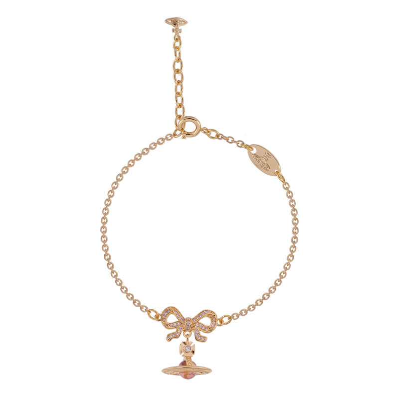 OCTAVIE three dimensional diamond bracelet with bow