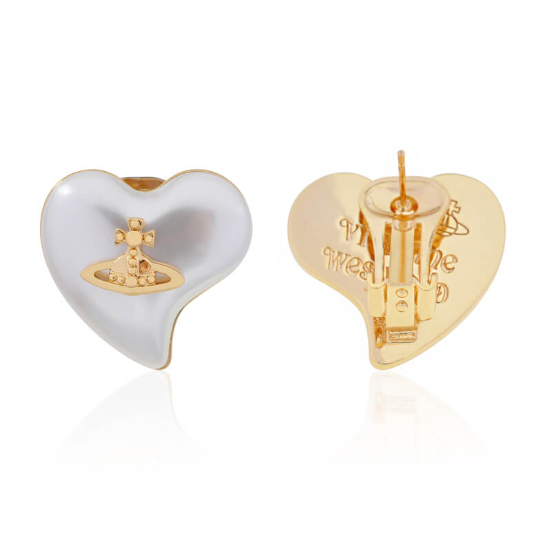 Resin Heart Earrings