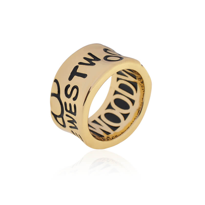 Small Waist Letter Rings