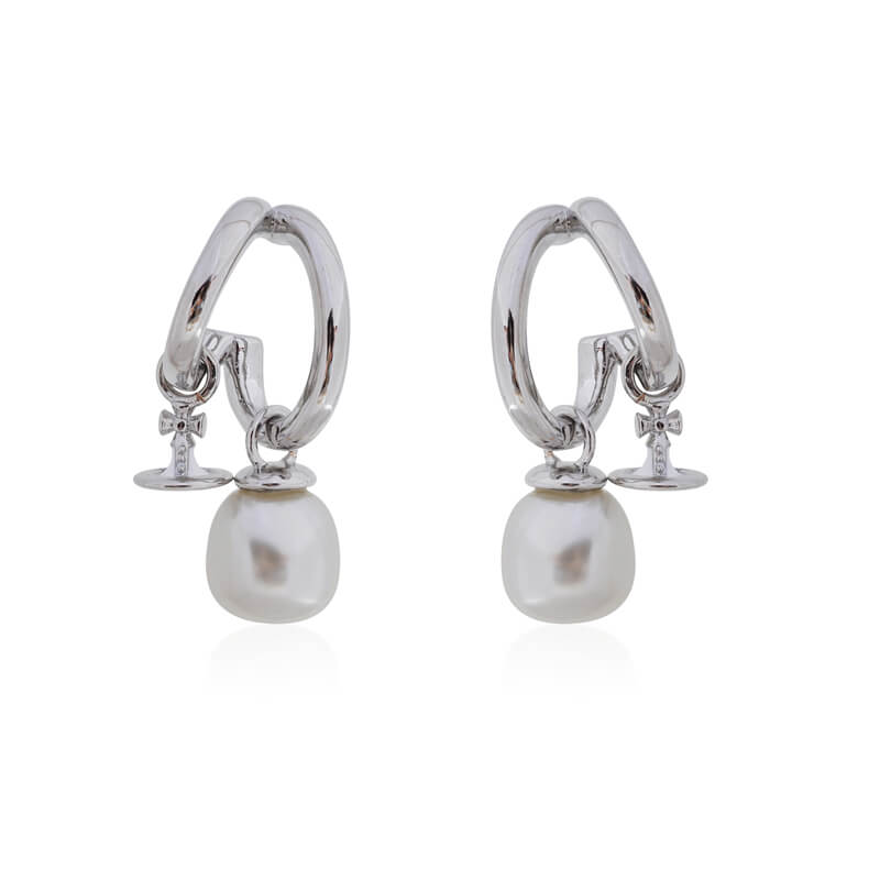 MARELLA Double Hoop Shaped Bead Earrings