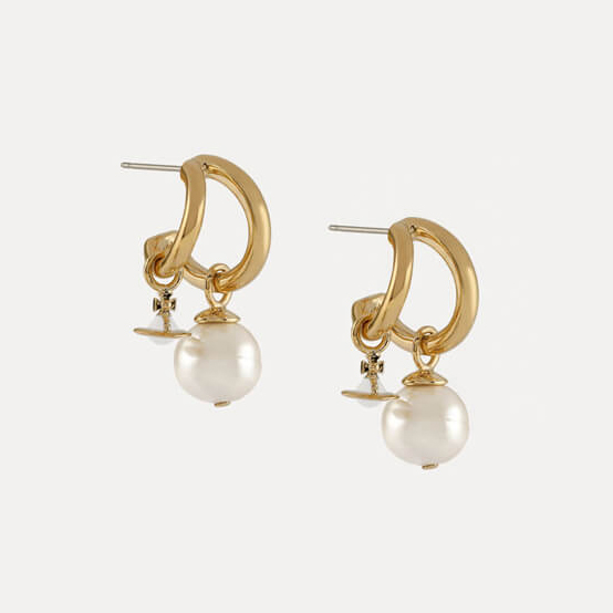 MARELLA Double Hoop Shaped Bead Earrings