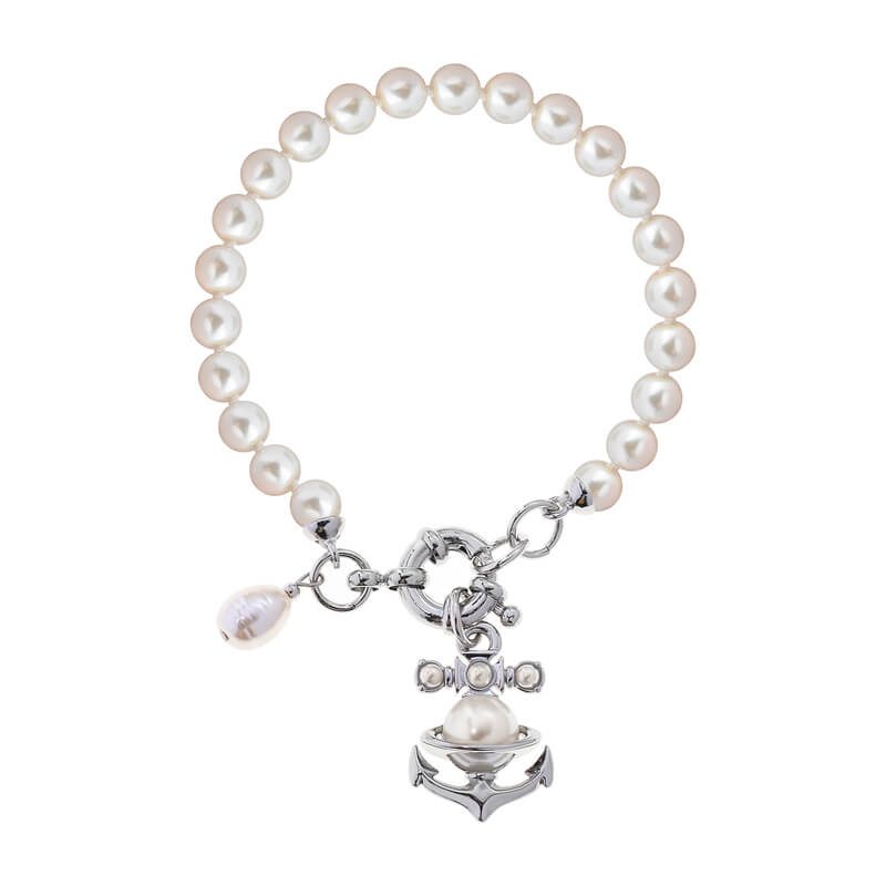 MARIALENA small boat anchor pearl bracelets