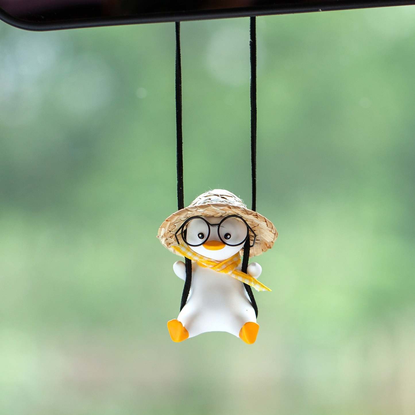 Swinging Duck Family Car Auto Mirror Dashboard Decoration Roasted