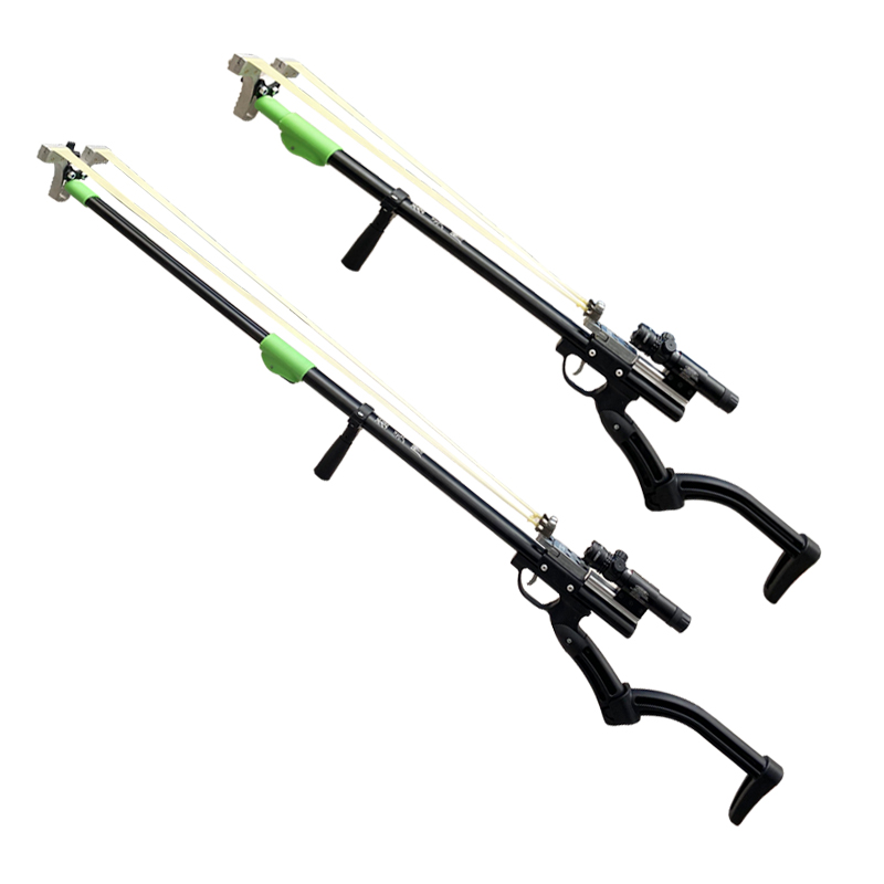 High-Quality New Outdoor Competitive Telescopic Long-Rod Slingshot Wit
