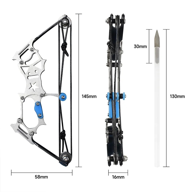 Mini Compound Bow Archery Pulley Bow Arrow Target Outdoor Shooting Pra
